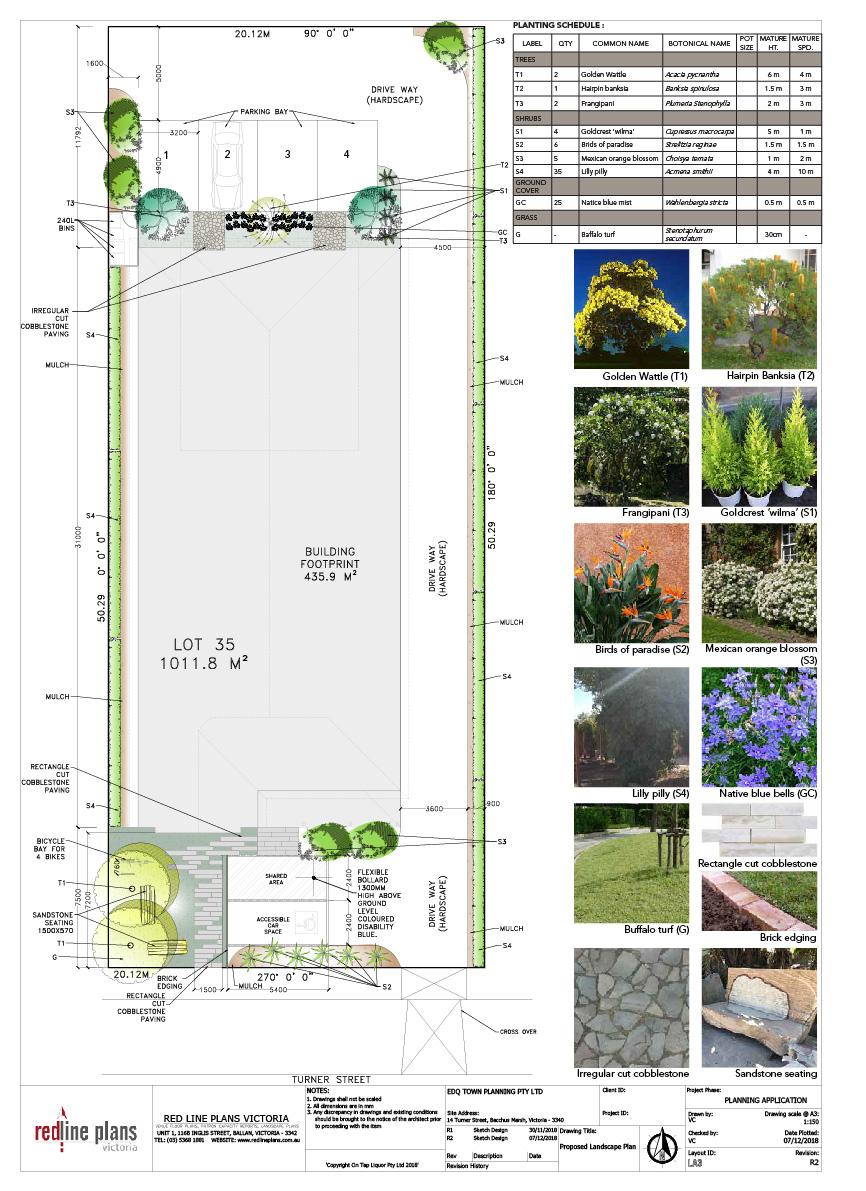 1 14 Turner Street, Bacchus Marsh - Landscape Plan
